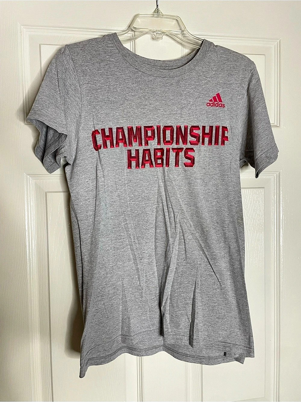Mens ADIDAS The Go-To Tee Championship Habits Graphic TShirt